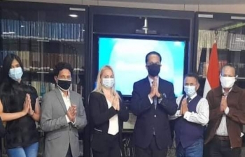 Ambassador Abhishek Singh launched an initiative of the Embassy of India, Caracas titled 'Namaste-India'